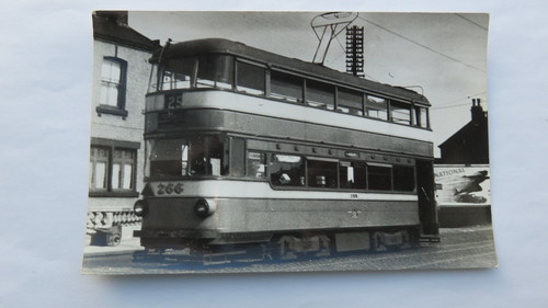 Postcard size photo leeds - photo, tram