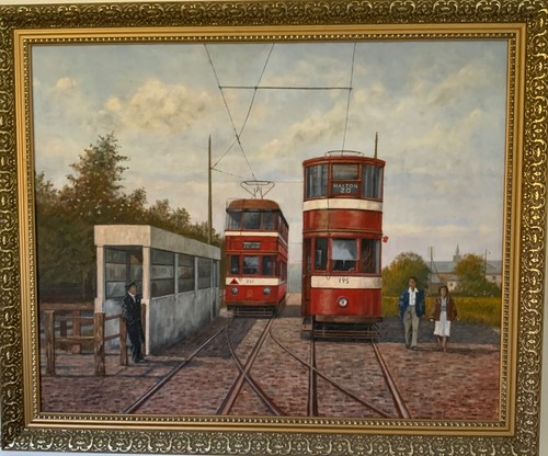 Leeds tram painting paul - by,