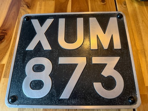 Old bus number plate - bus,