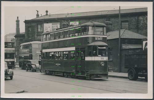 Photograph leeds tram 553 - photograph,