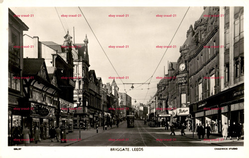 Briggate leeds real photo - real,