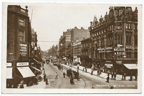 Leeds briggate east side tram - briggate,