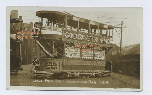 Ww1 military recruitment tram - military,